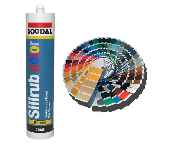 Silicona neutra SOUDAL Silirub Color 3,35€ (sin iva)