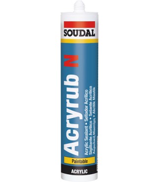 Masilla Acryrub N Soudal  PRECIO: 1,80€ (Iva Incluido)