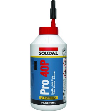 Cola de poliuretano para madera Soudal PRO 40P