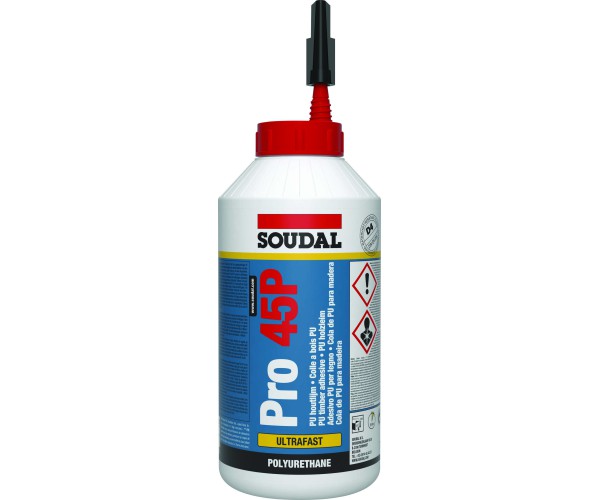 Cola de poliuretano rápida Soudal PRO45P